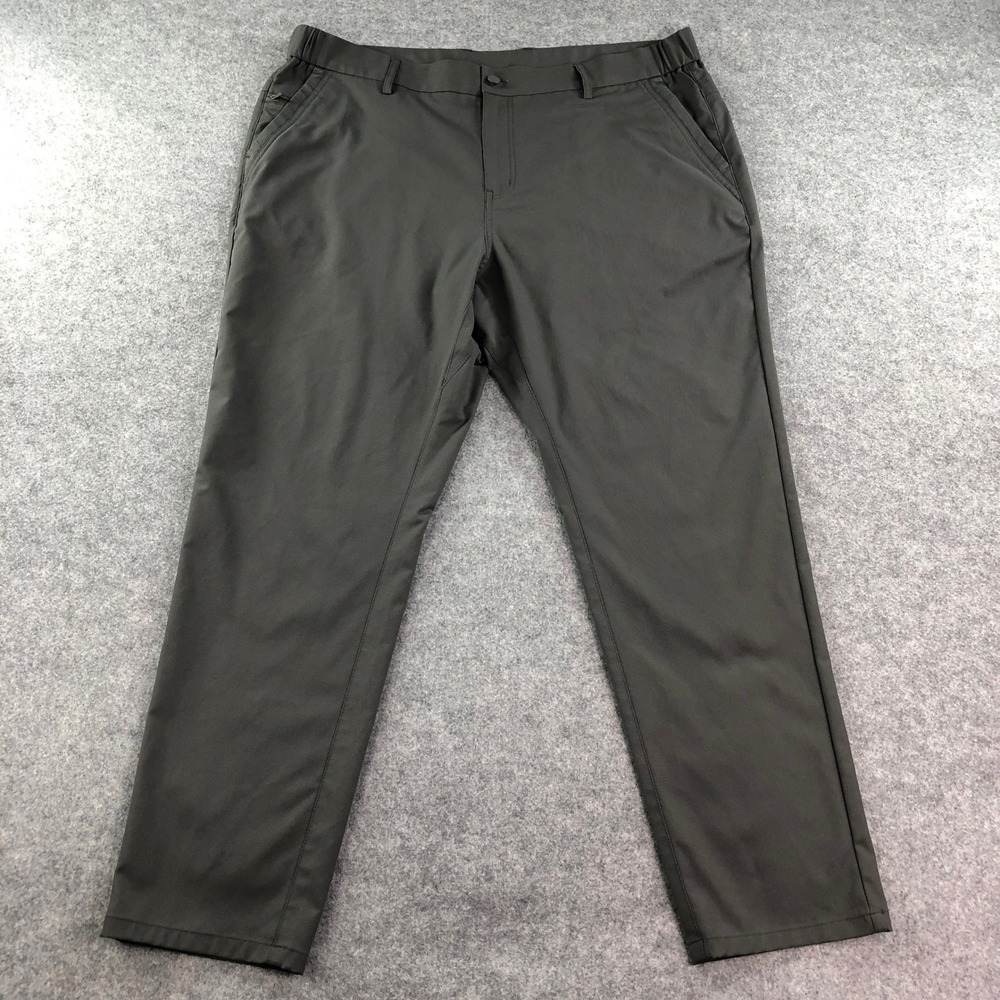 Jack Archer Mens Performance Stretch Chino Pants 38x30 Charcoal Slim Fit Deep
